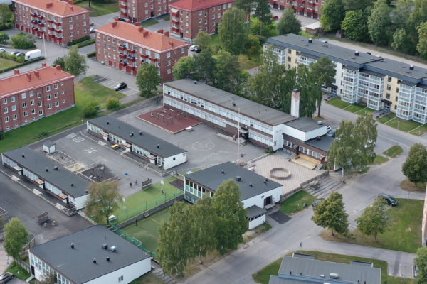 Flygfoto över Prolympia Sundsvall